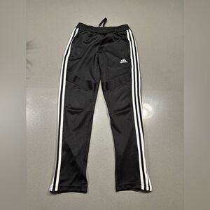 Adidas Black Youth Skinny Tapered Soccer Sweatpants Size M